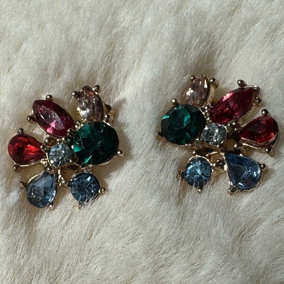 Multicoloured stone Earrings - Picture 3 of 5